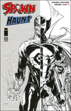 Spawn issue 234-B 1:25 Black and White Cover