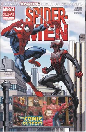 Spider-Men issue 1-ME Mark Bagley Comic Outpost Cover