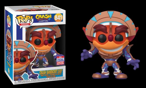 POP! Games figure 841-B Crash Bandicoot in mask armor (2021 Funkon)