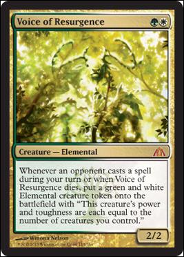 Magic the Gathering: Dragon's Maze (Base Set) card 114 Voice of Resurgence
