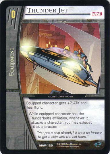 Avengers: VS System (Base Set) card MAV-120 Thunder Jet