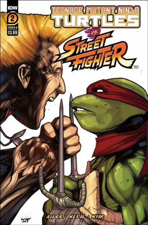 Teenage Mutant Ninja Turtles vs. Street Fighter issue 2-B Alex Sanchez Cover