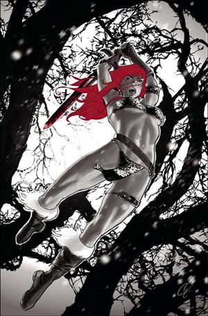 Red Sonja: Black White Red issue 4-F Cat Staggs 1:7 Virgin Cover