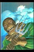 Marvel Annual Flair '95 (HoloBlast Subset) card 10 Ghost Rider vs. Scarecrow