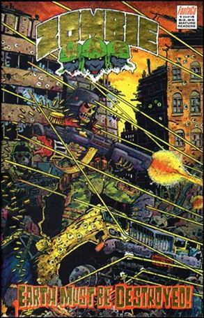 Zombie War: Earth Must Be Destroyed issue 1-C Unbagged Gold Foil Cover
