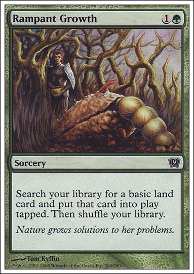 Magic the Gathering: 9th Edition (Base Set) card 263 Rampant Growth