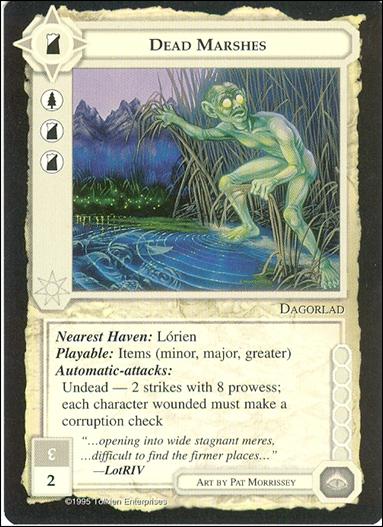 Middle-Earth: The Wizards (Base Set) card 96 Dead Marshes