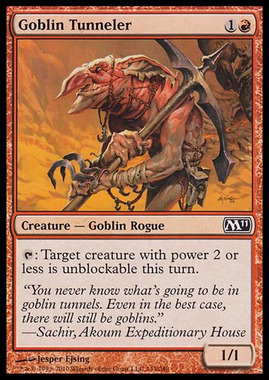 Magic the Gathering: 2011 Core Set (Base Set) card 143 Goblin Tunneler