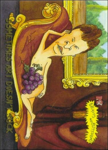Beavis and Butt-Head (Base Set) card '7269' Sometimes Art Doesn't Suck