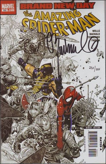 Amazing Spider-Man (1963) issue 555-C DF (Signed by Chris Bachalo) 1/255