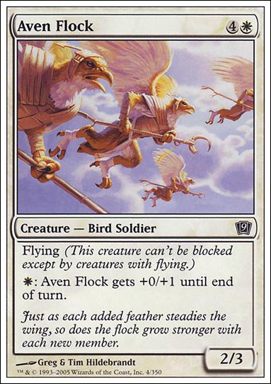 Magic the Gathering: 9th Edition (Base Set) card 4 Aven Flock