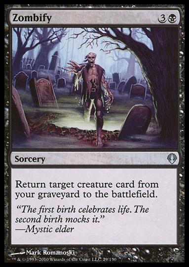 Magic the Gathering: Archenemy (Base Set) card 29 Zombify