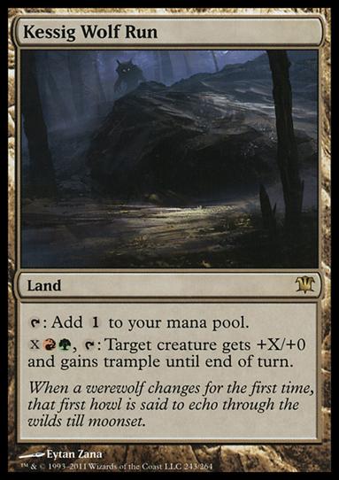 Magic the Gathering: Innistrad (Base Set) card 243 Kessig Wolf Run