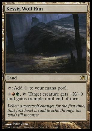 Magic the Gathering: Innistrad (Base Set) card 243 Kessig Wolf Run