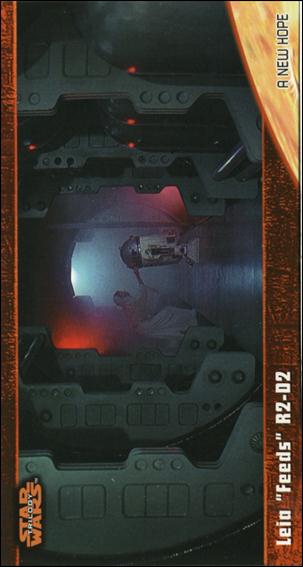 Star Wars Trilogy Widevision (Base Set) card 2 Leia "Feeds" R2-D2
