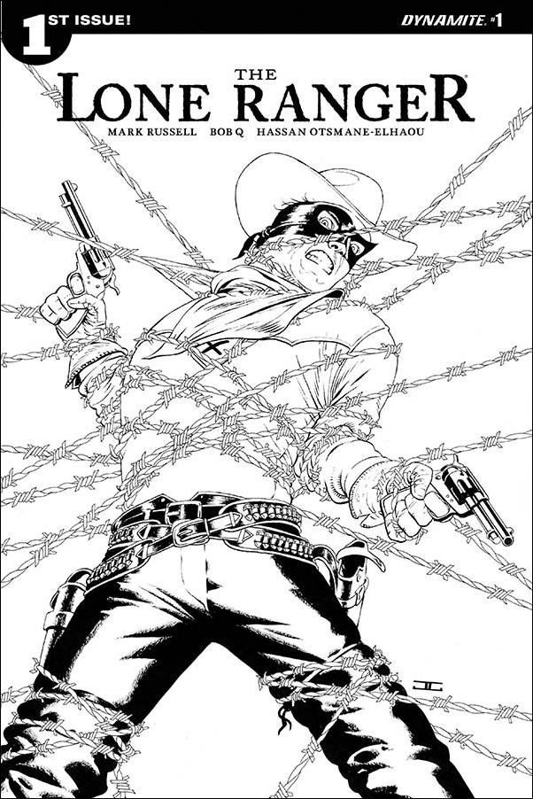 Lone Ranger (2018) issue 1-D John Cassaday 1:10 Black & White Cover