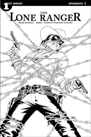 Lone Ranger (2018) issue 1-D John Cassaday 1:10 Black & White Cover