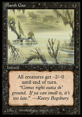 Magic the Gathering: The Dark (Base Set) card 48 Marsh Gas