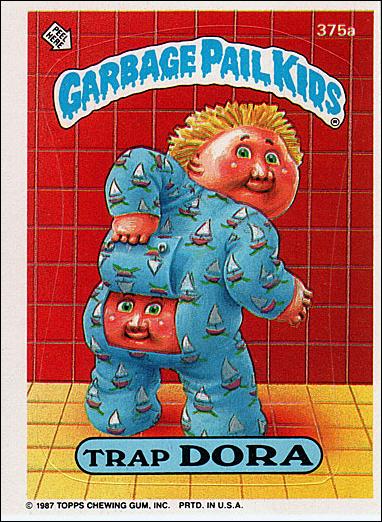 Garbage Pail Kids: Series 09 (Base Set) card 375a Trap Dora