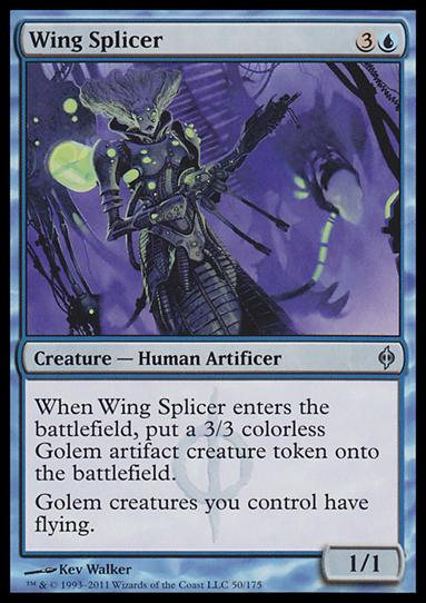 Magic the Gathering: New Phyrexia card 50 Wing Splicer