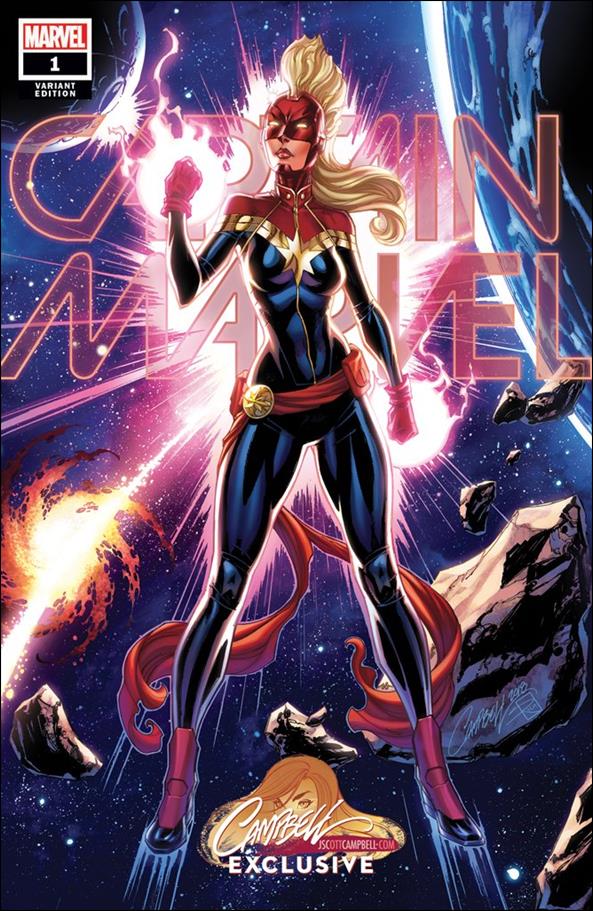 Captain Marvel (2019) issue 1-N J. Scott Campbell Modern Helmet Cover 1/1000