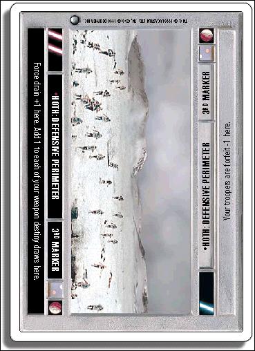 Star Wars: Hoth Revised (Base Set) card 62 Hoth: Defensive Perimeter