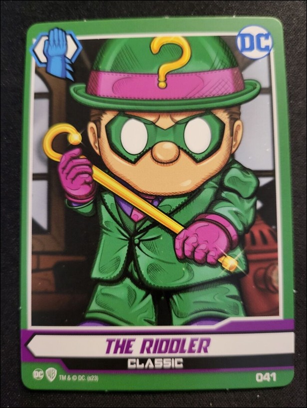 DC Comics Ooshies Collector Cards: Series 2 card 41 The Riddler: Classic