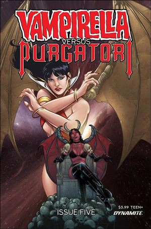 Vampirella vs Purgatori issue 5-F Alvaro Sarraseca Cover