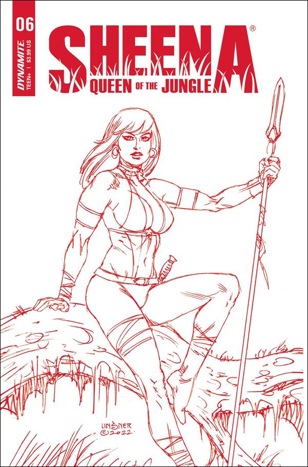 Sheena: Queen of the Jungle (2021) issue 6-I Joseph Michael Linsner 1:10 Red Line Art Cover
