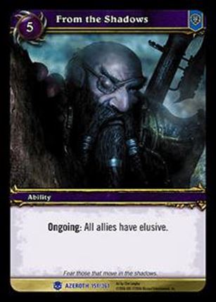 World of Warcraft: Heroes of Azeroth (Base Set) card 151 From the Shadows