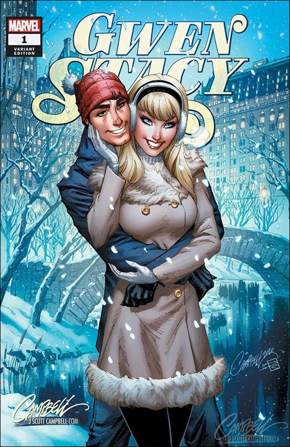 Gwen Stacy issue 1-N J. Scott Campbell "Winter" Cover 1/1500