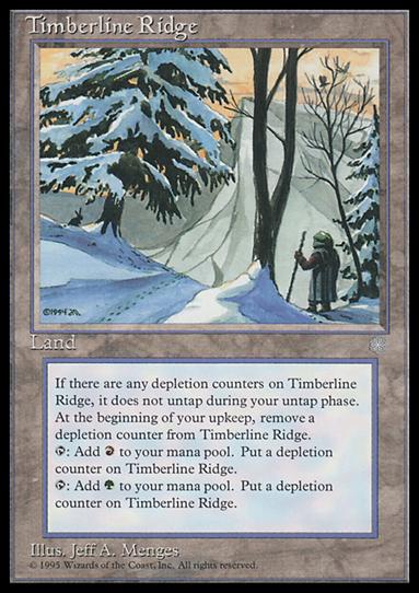 Magic the Gathering: Ice Age (Base Set) card 361 Timberline Ridge