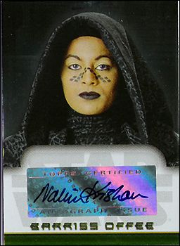 Star Wars Evolution Update Edition (Autograph Subset) card 15 Nalini Krishan - Barris Offee