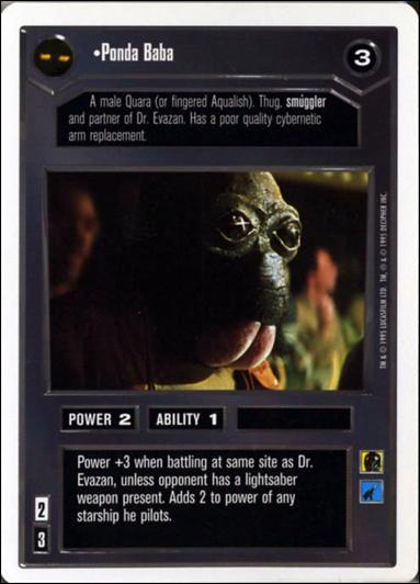 Star Wars: Premiere Unlimited (Base Set) card 11 Ponda Baba