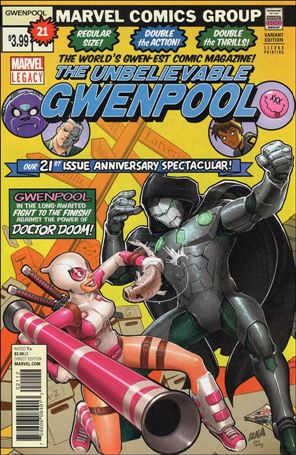 Unbelievable Gwenpool issue 21-E David Nakayama Cover (2nd Printing)