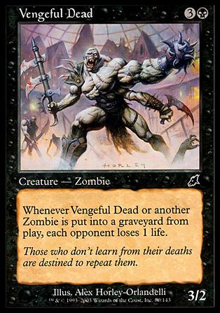 Magic the Gathering: Scourge (Base Set) card 80 Vengeful Dead