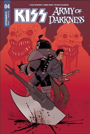 KISS / Army of Darkness issue 4 Kyle Strahm Cover