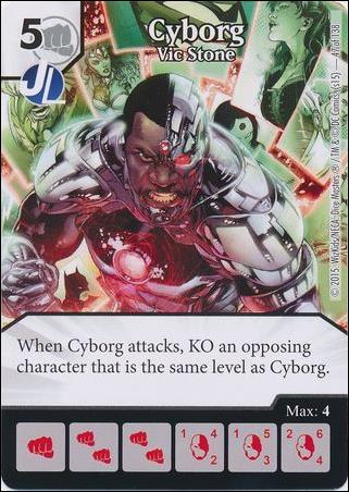 DC Comics Dice Masters Justice League  card 48 Cyborg - Vic Stone