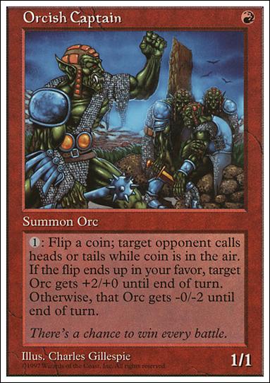 Magic the Gathering: 5th Edition (Base Set) card 255 Orcish Captain