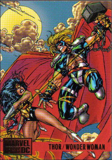 DC Versus Marvel / Marvel Versus DC (Base Set) card 67 Thor/Wonder Woman