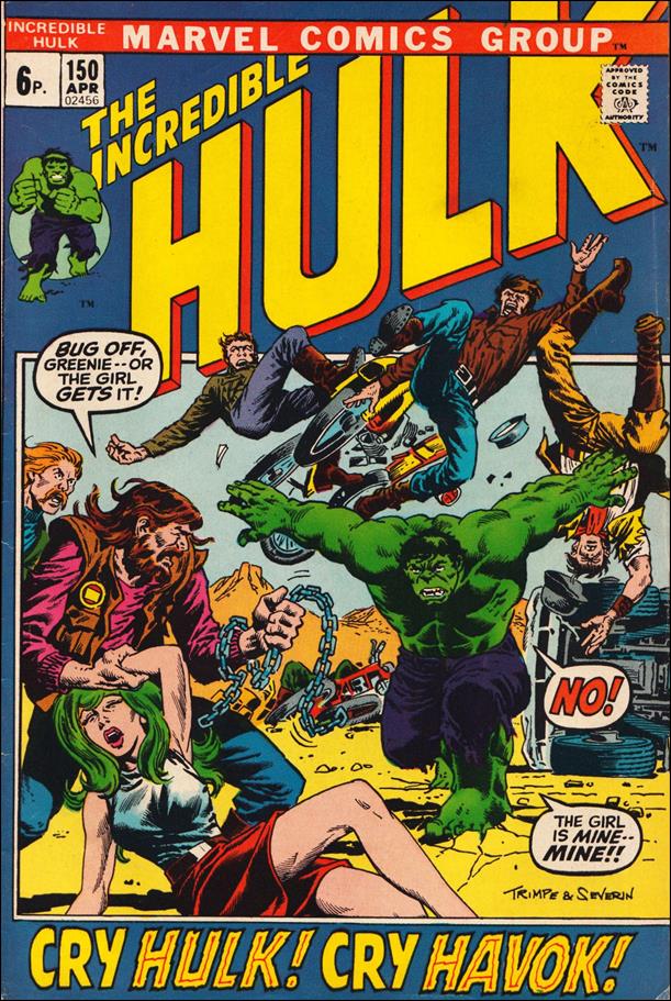 Incredible Hulk (1968) issue 150-B UK Price Cover