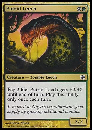 Magic The Gathering: Alara Reborn (Base Set) card 95 Putrid Leech