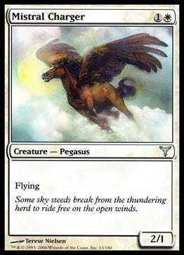 Magic the Gathering: Dissension (Base Set) card 13 Mistral Charger