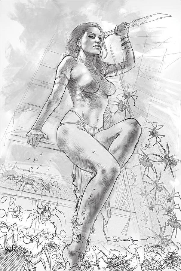 Dejah Thoris (2019) issue 4-L Lucio Parrillo 1:21 Black & White Virgin Cover