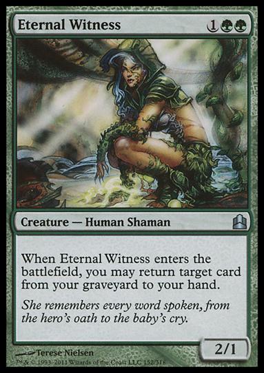 Magic the Gathering: Commander (Base Set) card 152 Eternal Witness
