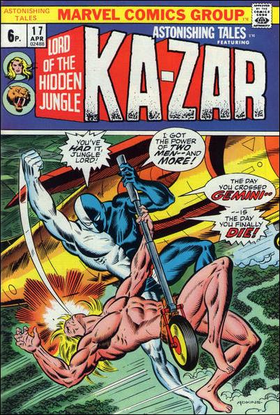 Astonishing Tales (1970) issue 17-B UK Price Cover