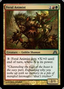 Magic the Gathering: Dragon's Maze (Base Set) card 70 Feral Animist