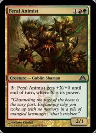 Magic the Gathering: Dragon's Maze (Base Set) card 70 Feral Animist