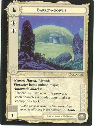 Middle-Earth: The Wizards (Base Set) card 45 Barrow-downs