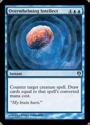 Magic the Gathering: Duel Decks: Izzet vs. Golgari (Base Set) card 28 Overwhelming Intellect